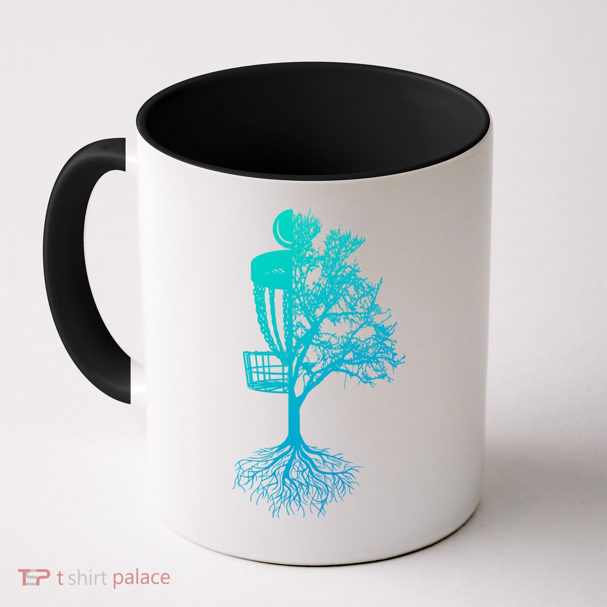 Disc Golf Basket And Tree Frolf Frisbee Golf Cool Gift Mug
