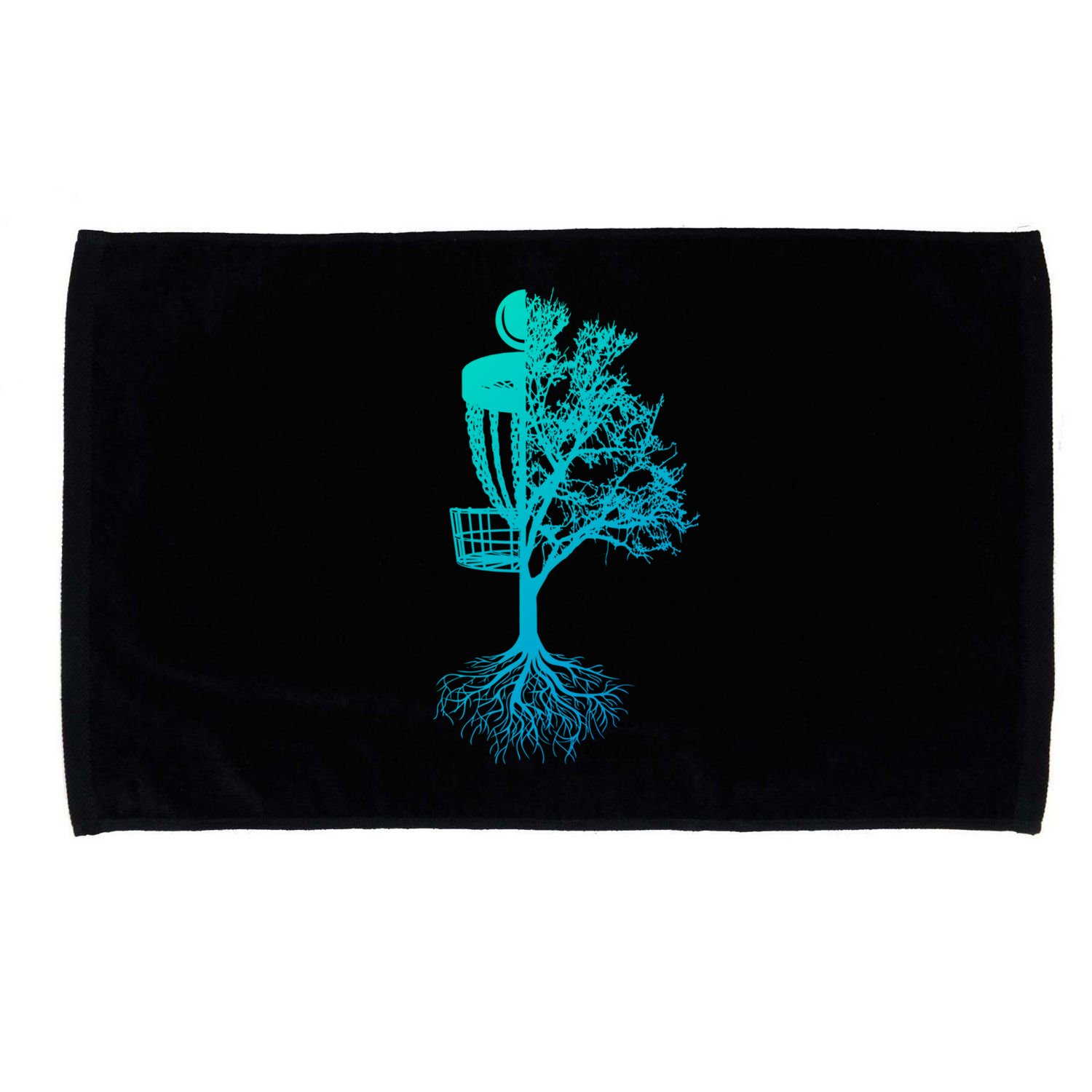 Disc Golf Basket And Tree Frolf Frisbee Golf Cool Gift Microfiber Hand Towel