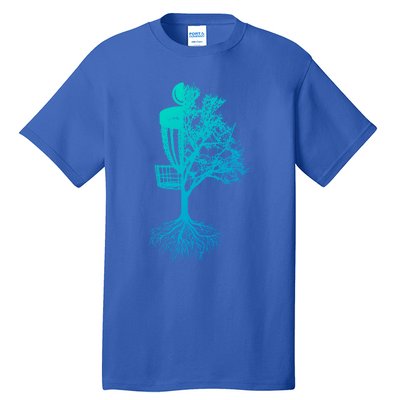 Disc Golf Basket And Tree Frolf Frisbee Golf Cool Gift Tall T-Shirt