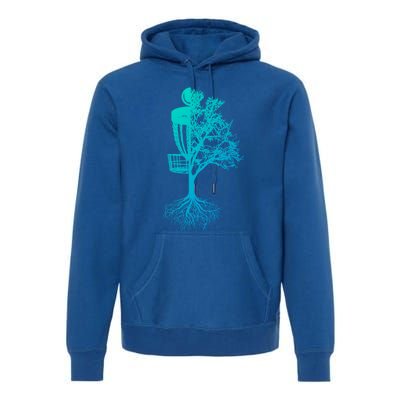 Disc Golf Basket And Tree Frolf Frisbee Golf Cool Gift Premium Hoodie