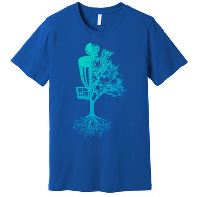 Disc Golf Basket And Tree Frolf Frisbee Golf Cool Gift Premium T-Shirt