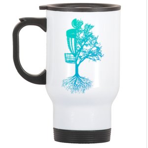 Disc Golf Basket And Tree Frolf Frisbee Golf Cool Gift Stainless Steel Travel Mug