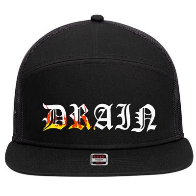 D.R.A.I.N G.A.N.G Bladee 7 Panel Mesh Trucker Snapback Hat