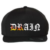 D.R.A.I.N G.A.N.G Bladee Wool Snapback Cap