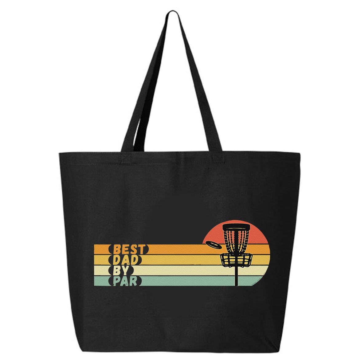 Disc Golf Best Dad By Par Father's Day Disc Golf 25L Jumbo Tote