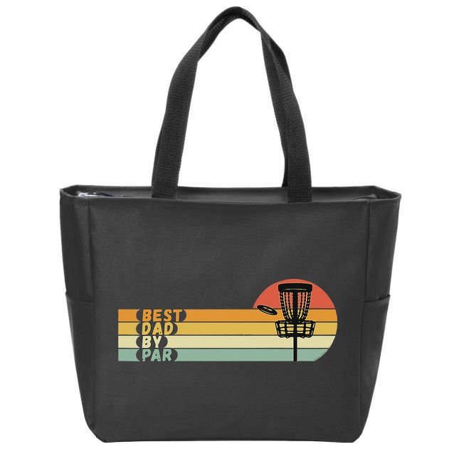 Disc Golf Best Dad By Par Father's Day Disc Golf Zip Tote Bag