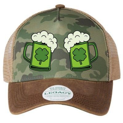 Drinking Green Beer Boobs Shamrock Irish Patricks Day Legacy Tie Dye Trucker Hat