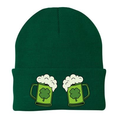 Drinking Green Beer Boobs Shamrock Irish Patricks Day Knit Cap Winter Beanie