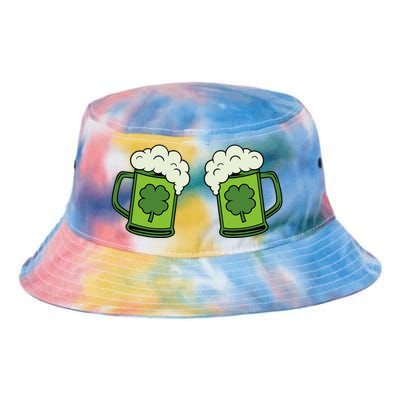 Drinking Green Beer Boobs Shamrock Irish Patricks Day Tie Dye Newport Bucket Hat