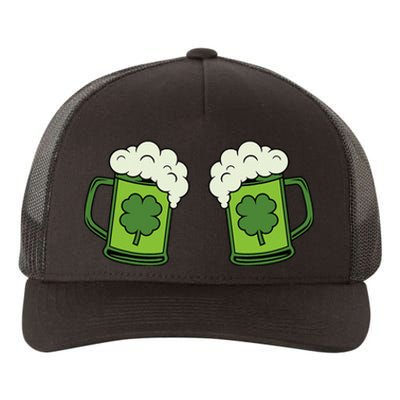 Drinking Green Beer Boobs Shamrock Irish Patricks Day Yupoong Adult 5-Panel Trucker Hat