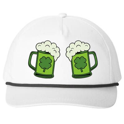 Drinking Green Beer Boobs Shamrock Irish Patricks Day Snapback Five-Panel Rope Hat