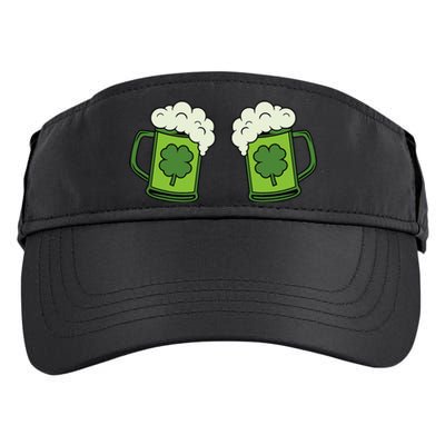 Drinking Green Beer Boobs Shamrock Irish Patricks Day Adult Drive Performance Visor