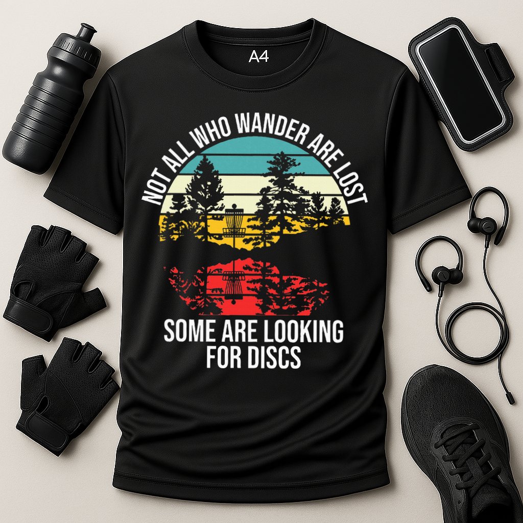 Disc Golf Basket Wandering Cooling Performance Crew T-Shirt
