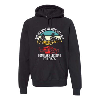 Disc Golf Basket Wandering Premium Hoodie