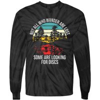 Disc Golf Basket Wandering Tie-Dye Long Sleeve Shirt