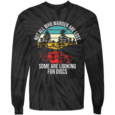 Disc Golf Basket Wandering Tie-Dye Long Sleeve Shirt