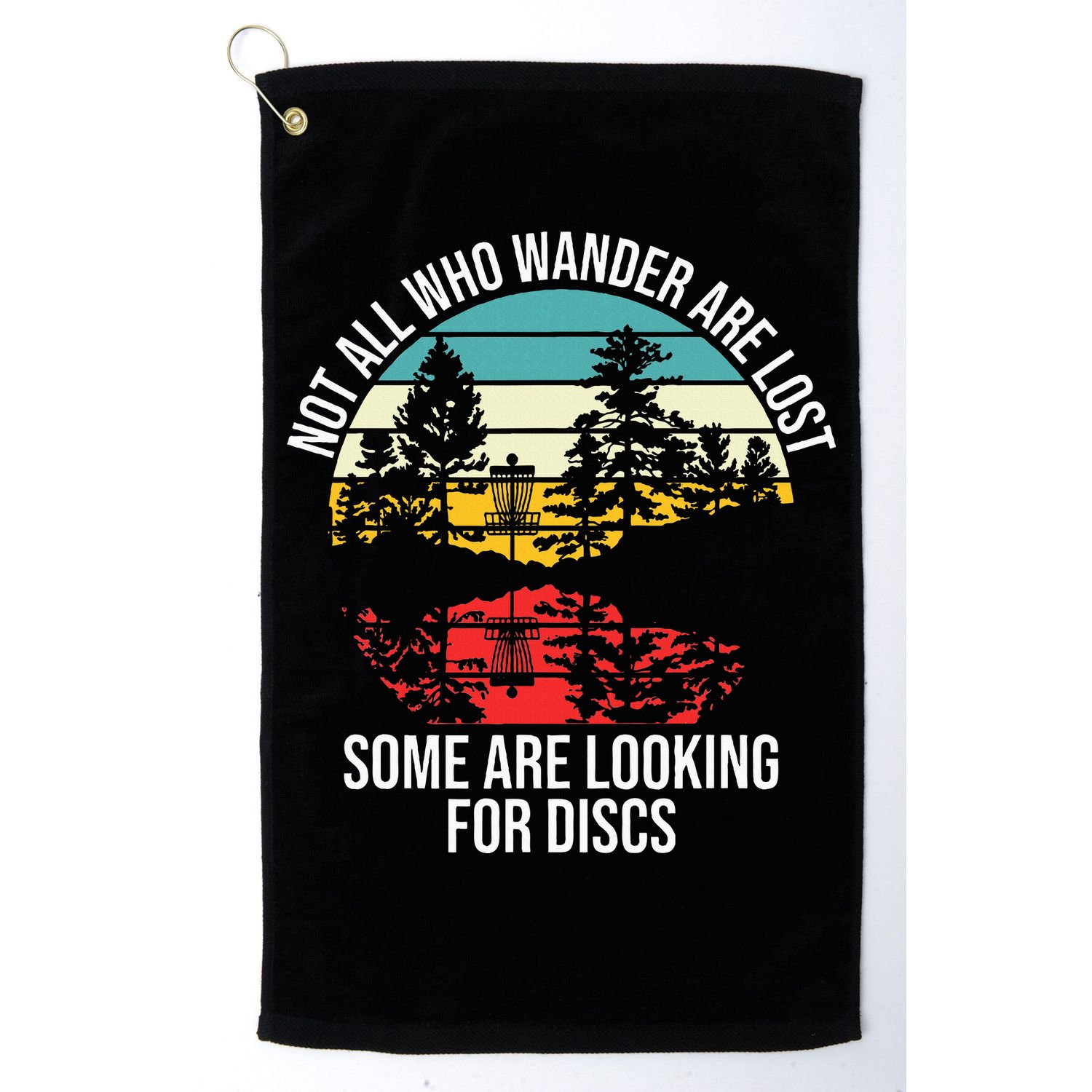 Disc Golf Basket Wandering Golf Towel
