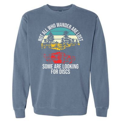 Disc Golf Basket Wandering Garment-Dyed Sweatshirt