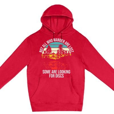 Disc Golf Basket Wandering Premium Pullover Hoodie