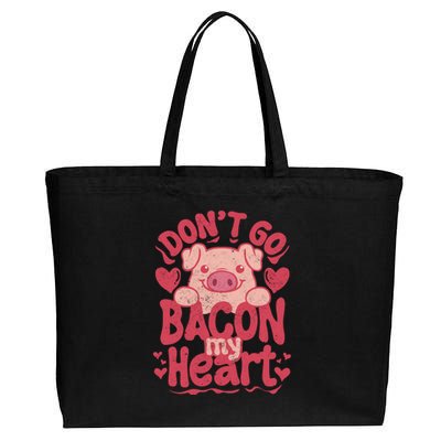 DonT Go Bacon My Heart Cotton Canvas Jumbo Tote