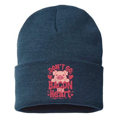 DonT Go Bacon My Heart Sustainable Knit Beanie