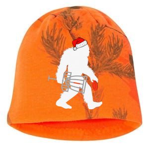 Disc Golfer Bigfoot Santa Xmas Pajamas Kati - Camo Knit Beanie