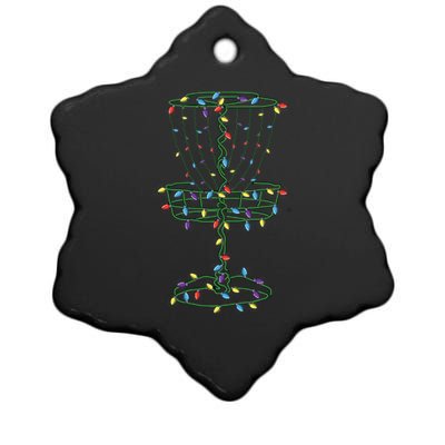 Disc Golf Basket Cool Disc Golf Frisbee Golfer Xmas Gift Funny Gift Ceramic Star Ornament