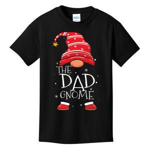 Dad Gnome Buffalo Plaid Matching Family Christmas Pajama Kids T-Shirt