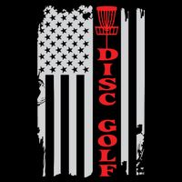 Disc Golf Basket American Flag Gift For Disc Golfers Visor