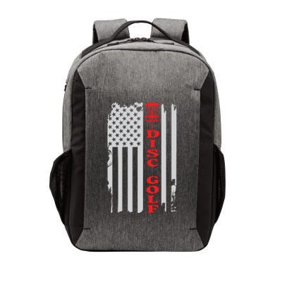 Disc Golf Basket American Flag Gift For Disc Golfers Vector Backpack