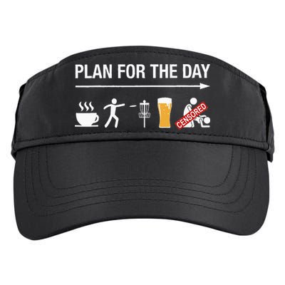 Disc Golf Basket Frisbee Golfing Frolf Coffee Beer Adult Adult Drive Performance Visor