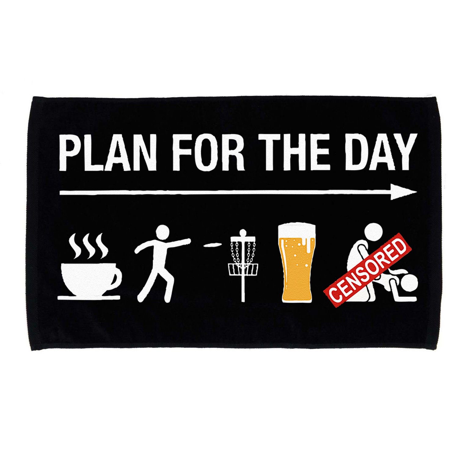 Disc Golf Basket Frisbee Golfing Frolf Coffee Beer Adult Microfiber Hand Towel