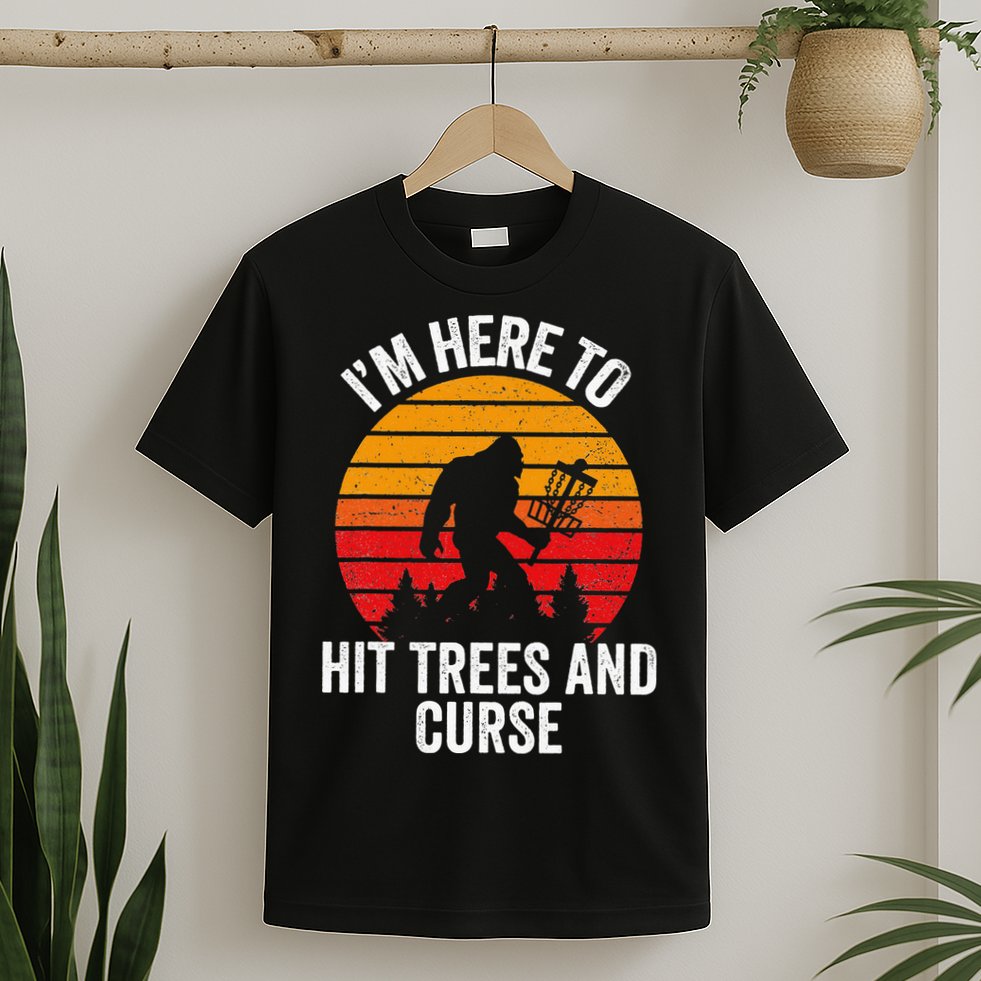 Disc Golf Bigfoot Disk Golfer Fathers Day T-Shirt