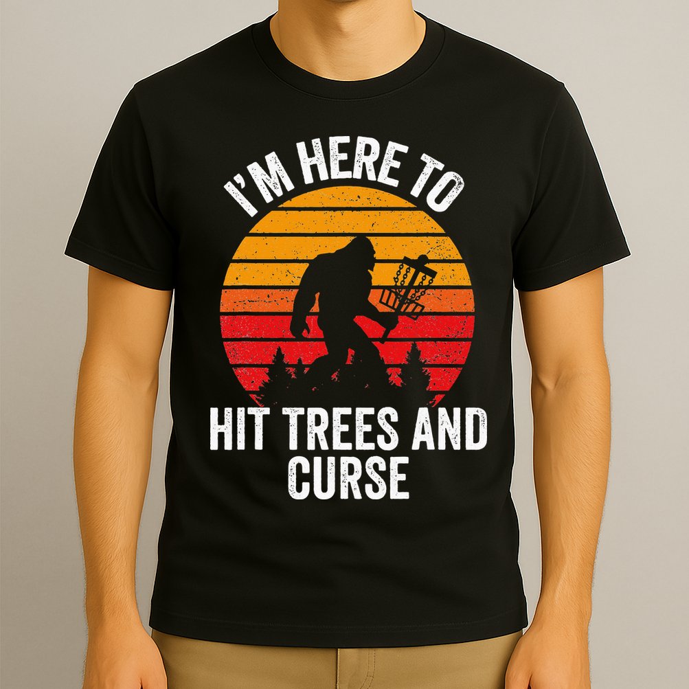 Disc Golf Bigfoot Disk Golfer Fathers Day T-Shirt