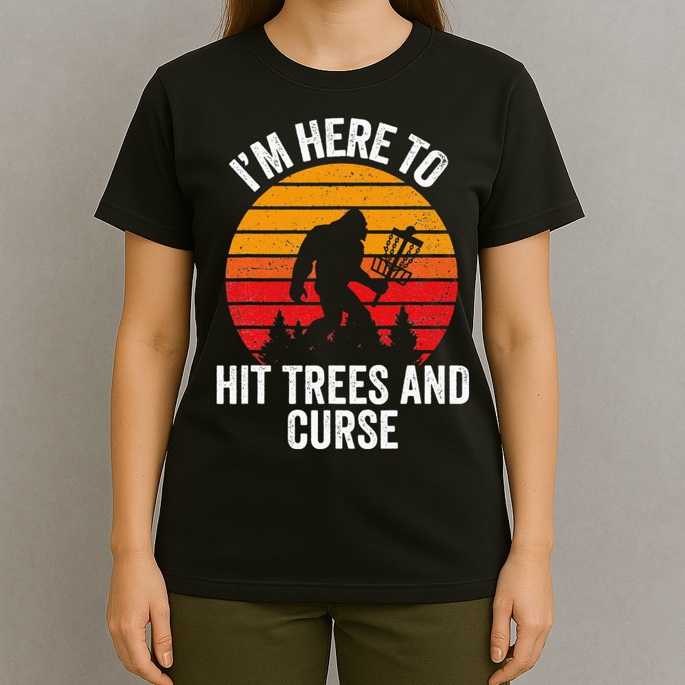 Disc Golf Bigfoot Disk Golfer Fathers Day T-Shirt