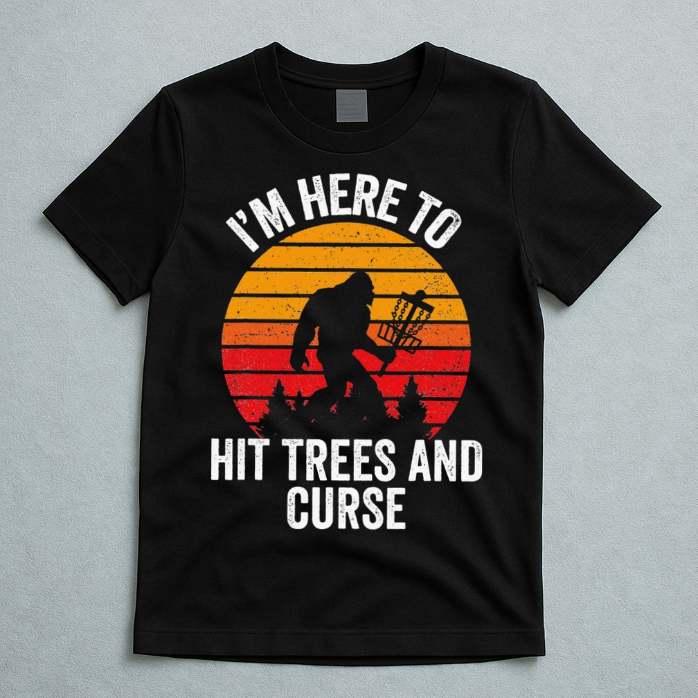 Disc Golf Bigfoot Disk Golfer Fathers Day T-Shirt