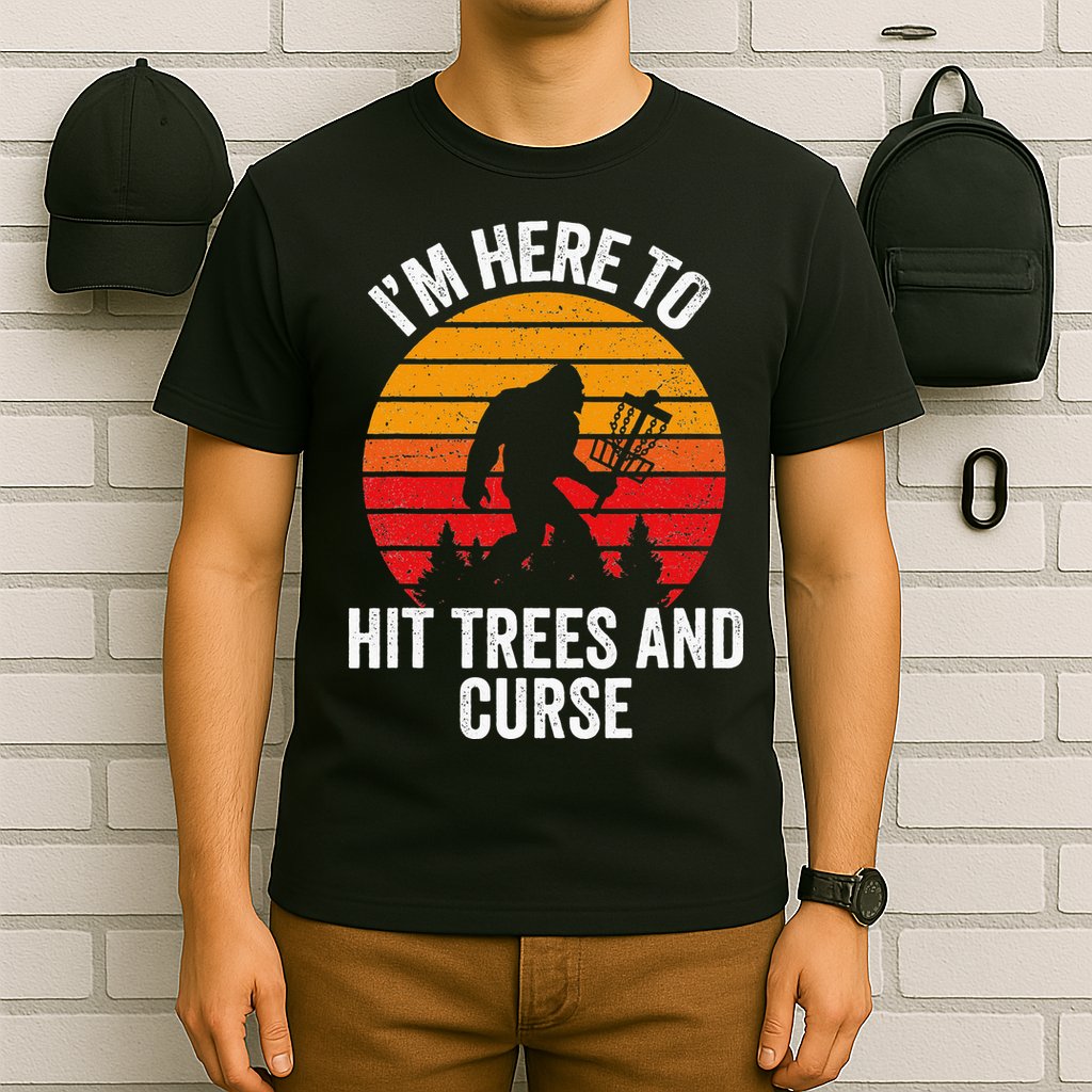 Disc Golf Bigfoot Disk Golfer Fathers Day T-Shirt