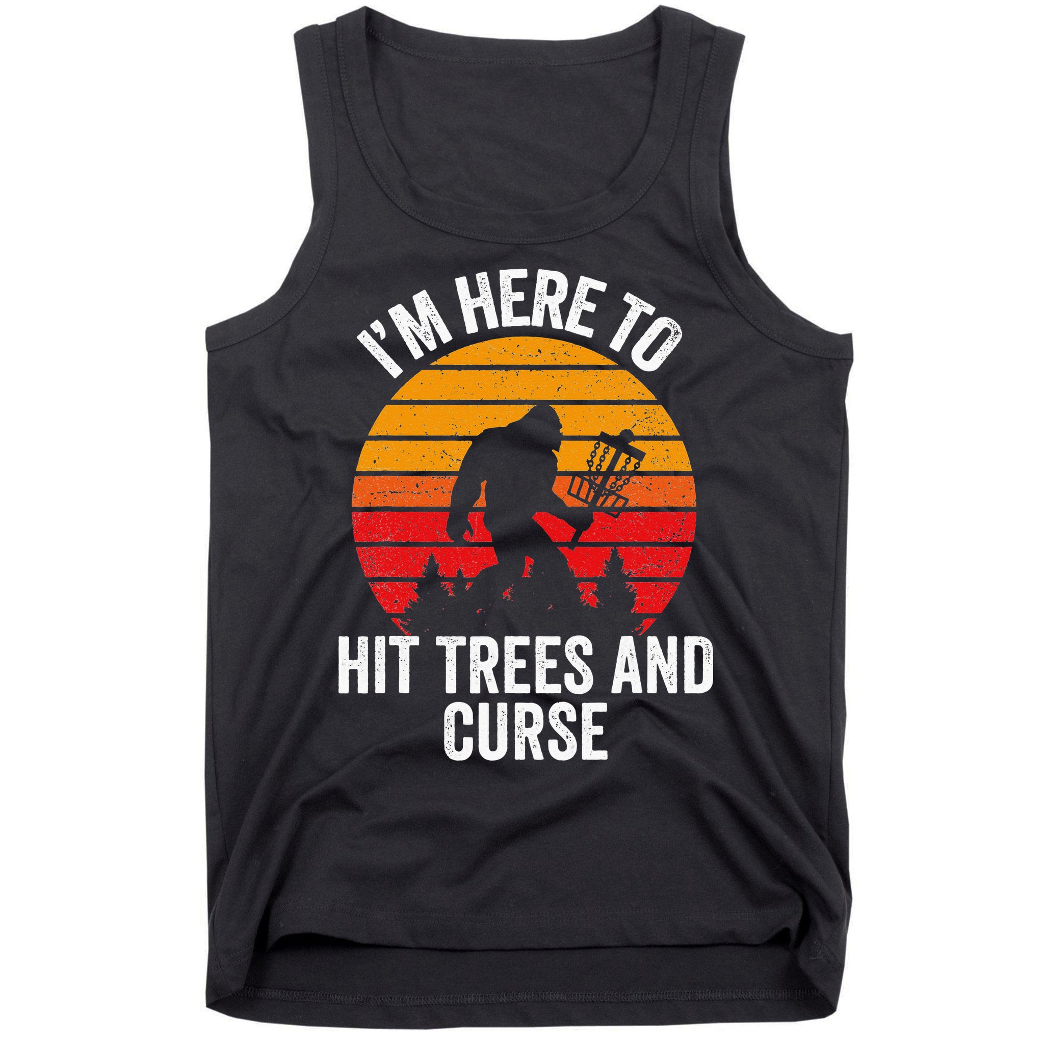 Disc Golf Bigfoot Disk Golfer Fathers Day Tank Top