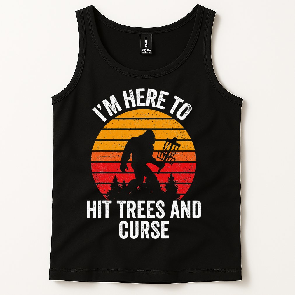 Disc Golf Bigfoot Disk Golfer Fathers Day Tank Top