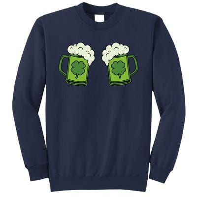 Drinking Green Beer Boobs Shamrock Irish Patricks Day Sweatshirt