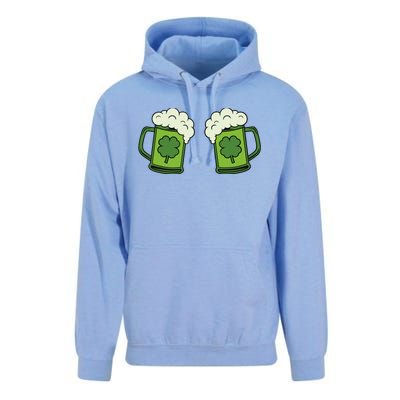 Drinking Green Beer Boobs Shamrock Irish Patricks Day Unisex Surf Hoodie