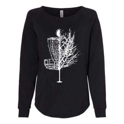 Disc Golf Basket Tree Shirts Funny Womens California Wash Sweatshirt