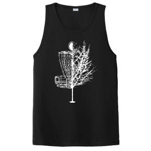 Disc Golf Basket Tree Shirts Funny PosiCharge Competitor Tank