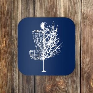 Disc Golf Basket Tree Shirts Funny Coaster