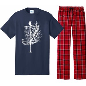 Disc Golf Basket Tree Shirts Funny Pajama Set