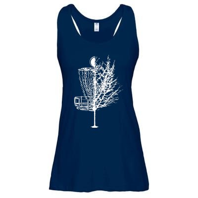 Disc Golf Basket Tree Shirts Funny Ladies Essential Flowy Tank