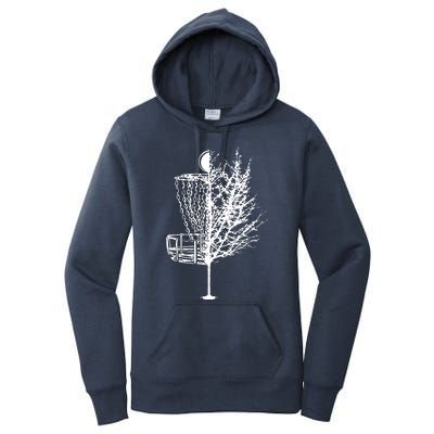 Disc Golf Basket Tree Shirts Funny Women's Pullover Hoodie