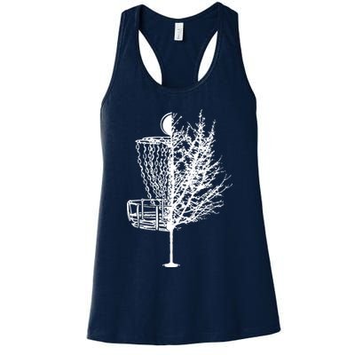 Disc Golf Basket Tree Shirts Funny Womens Tank Top
