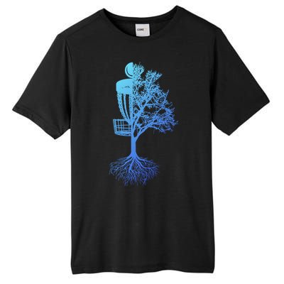 Disc Golf Basket And Tree Frolf Frisbee Golf Cool Gift Tall Fusion ChromaSoft Performance T-Shirt