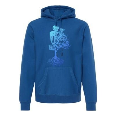 Disc Golf Basket And Tree Frolf Frisbee Golf Cool Gift Premium Hoodie